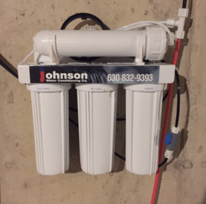 Reverse osmosis system at a house in Kildeer, Illinois