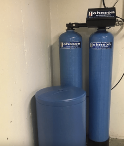 Water softening system at a house in Downers Grove, Illinois