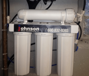 Reverse osmosis system in a house in Lisle, Illinois