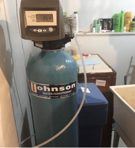 Water softening system in a house in West Chicago, Illinois