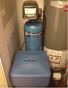 Water softening system at a house in Campton Hills, Illinois