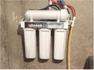 Reverse osmosis system at a house in Bensenville, Illinois