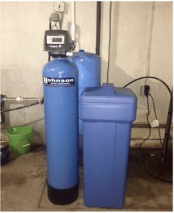 Water softening system at a house in Wood Dale, Illinois