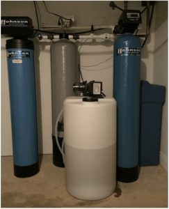 Water softening system at a house in Mundelein, Illinois