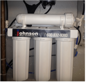 Reverse osmosis system at a house in Bloomingdale, Illinois