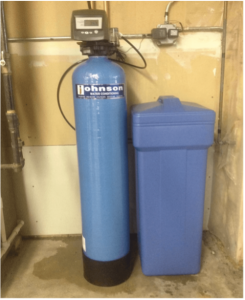 Pentair water softener at a house in Homer Glen, Illinois